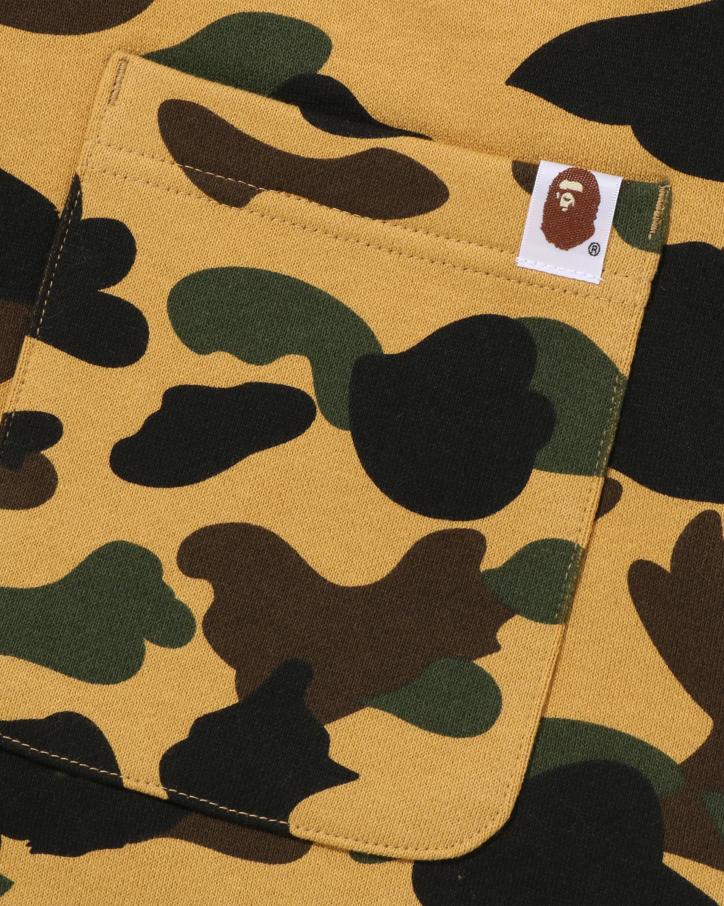 BAPE 1ST CAMO APE HEAD PATCHED SWEAT PANTS - Image 12