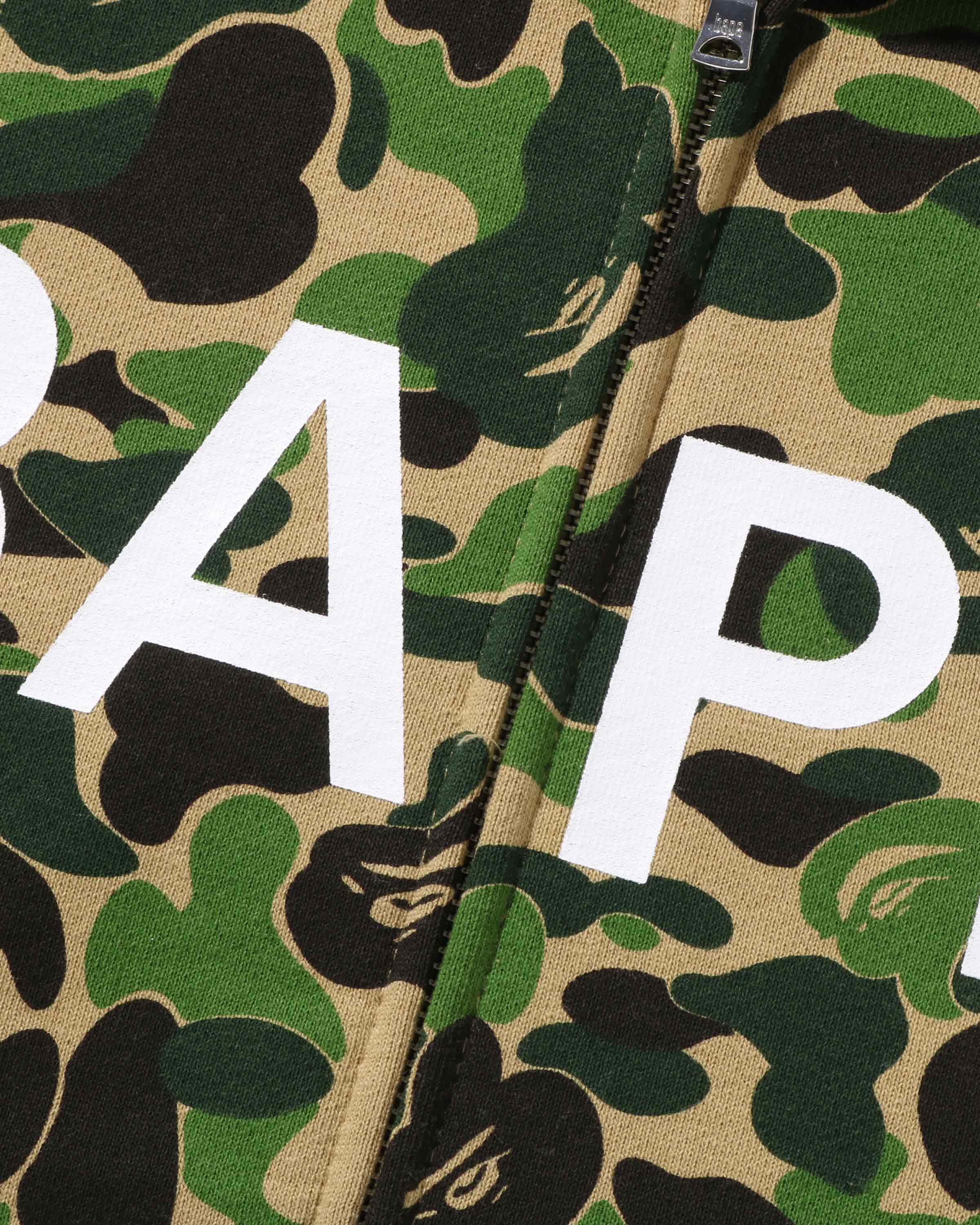 BAPE ABC CAMO BAPE FULL ZIP HOODIE - GREEN - Image 2
