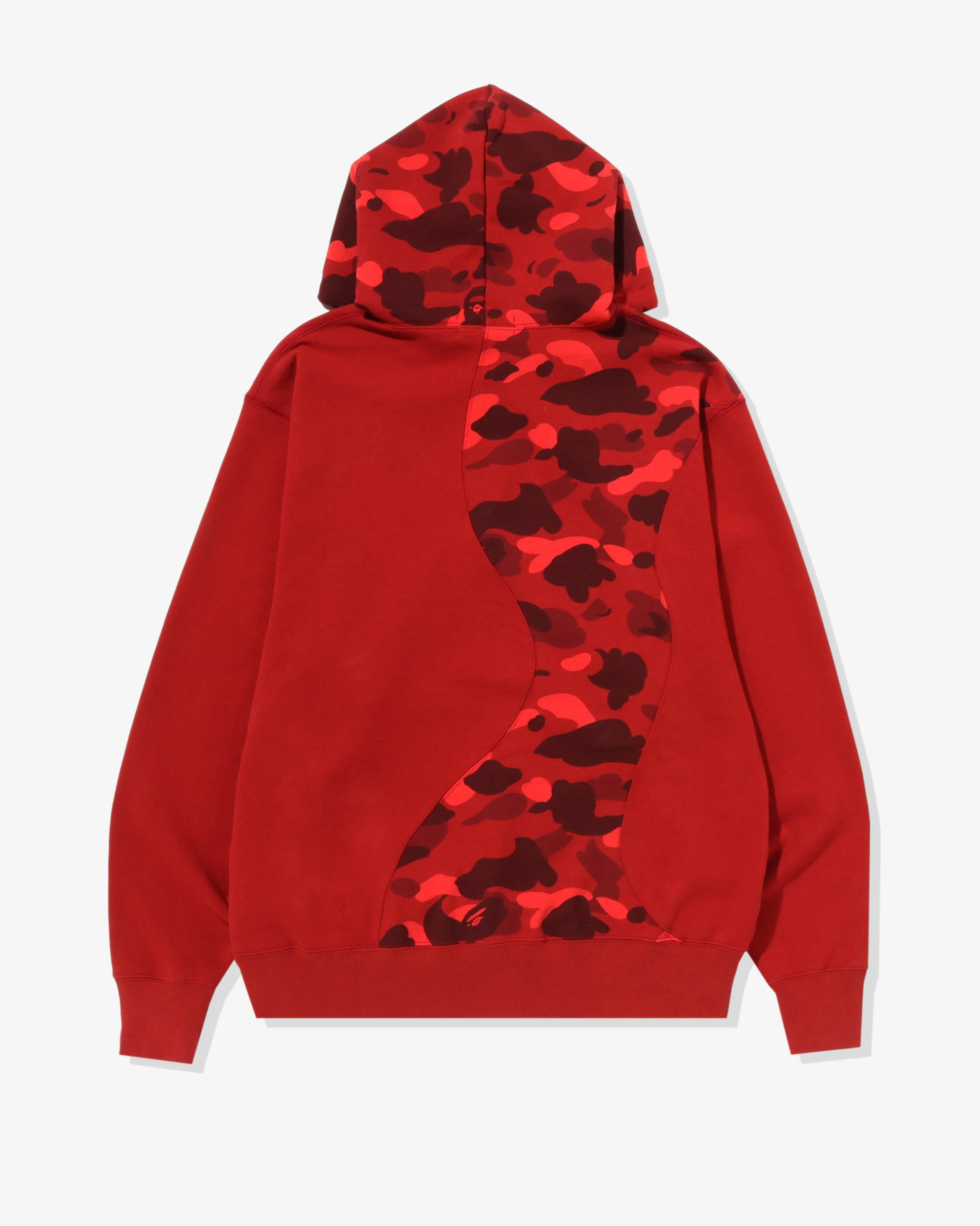 BAPE COLOR CAMO COLLEGE CUTTING RELAXED HOODIE - RED - Image 2