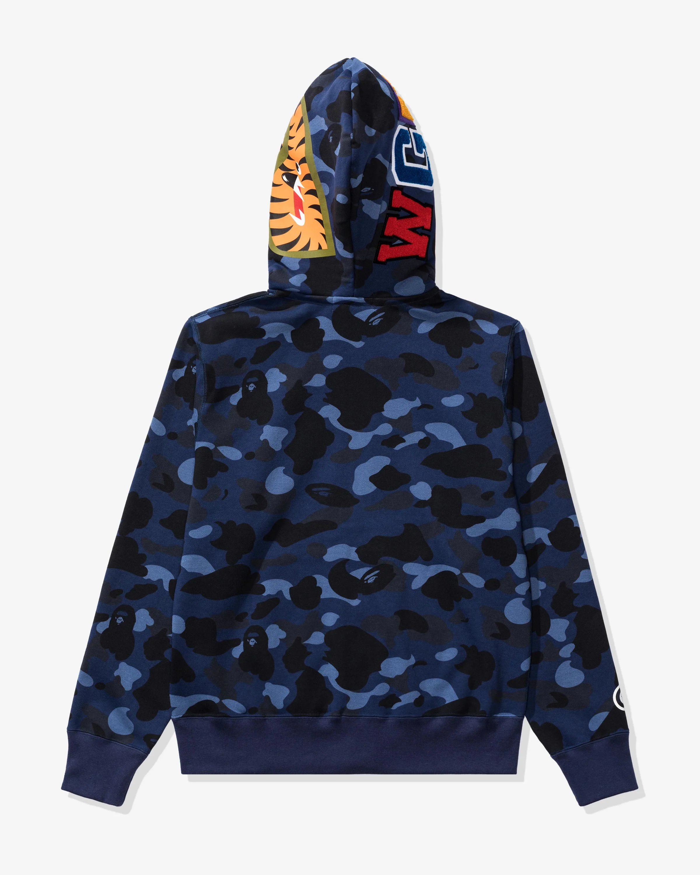 BAPE COLOR CAMO TIGER SHARK WIDE FULL ZIP DOUBLE - NAVY - Image 3
