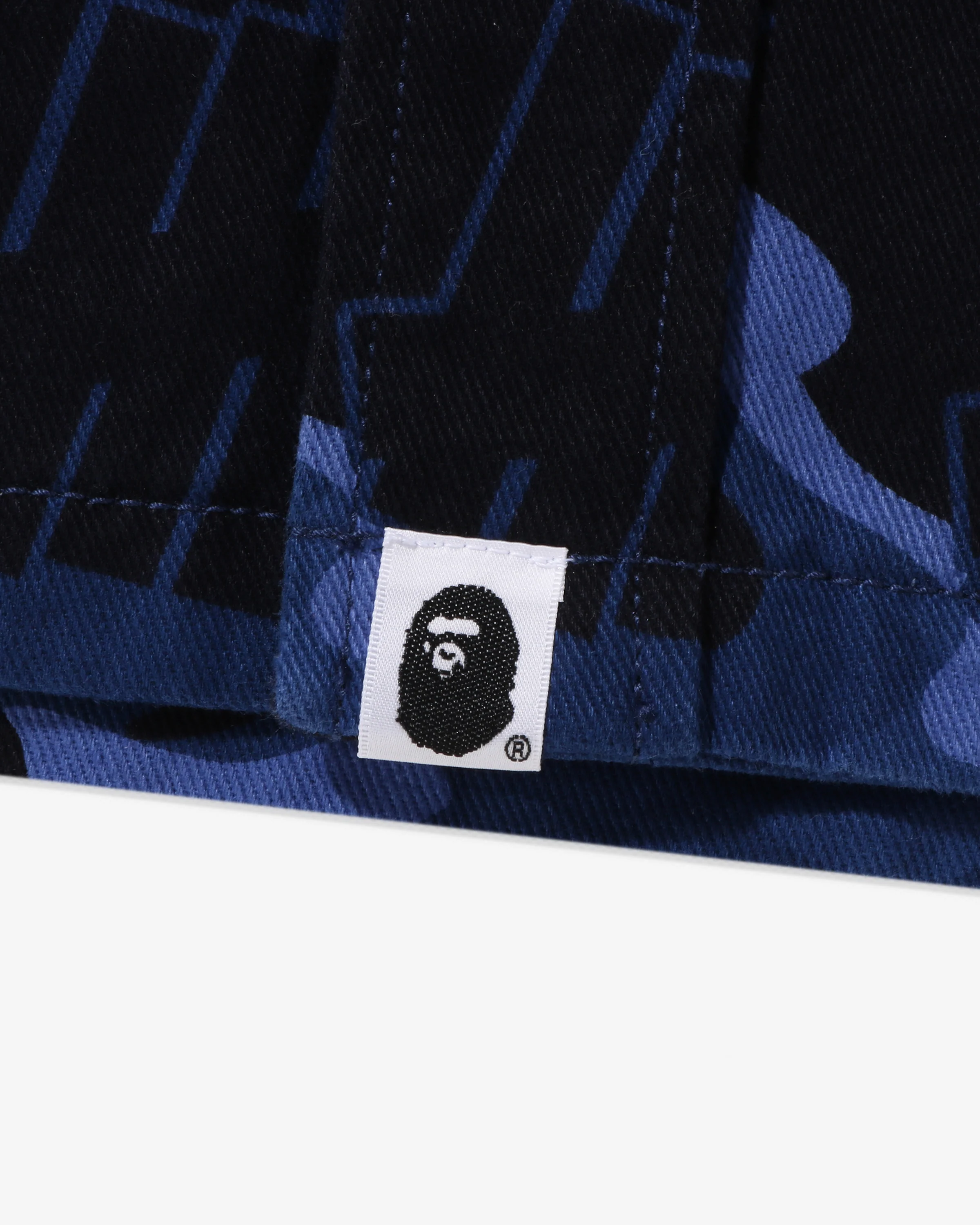 BAPE X UNDEFEATED COLOR CAMO FLANNEL JACKET - NAVY - Image 7