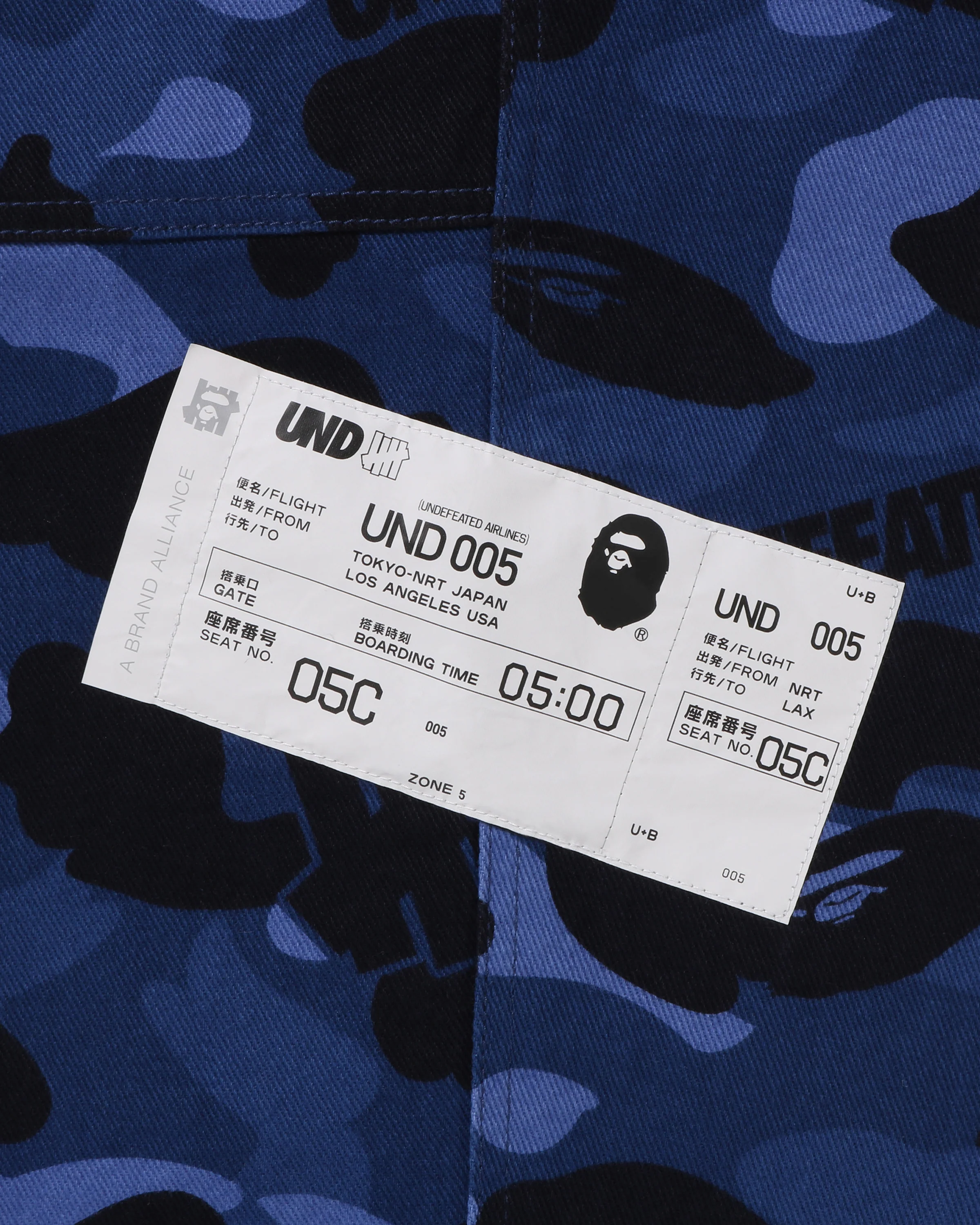 BAPE X UNDEFEATED COLOR CAMO FLANNEL PANTS - Image 11