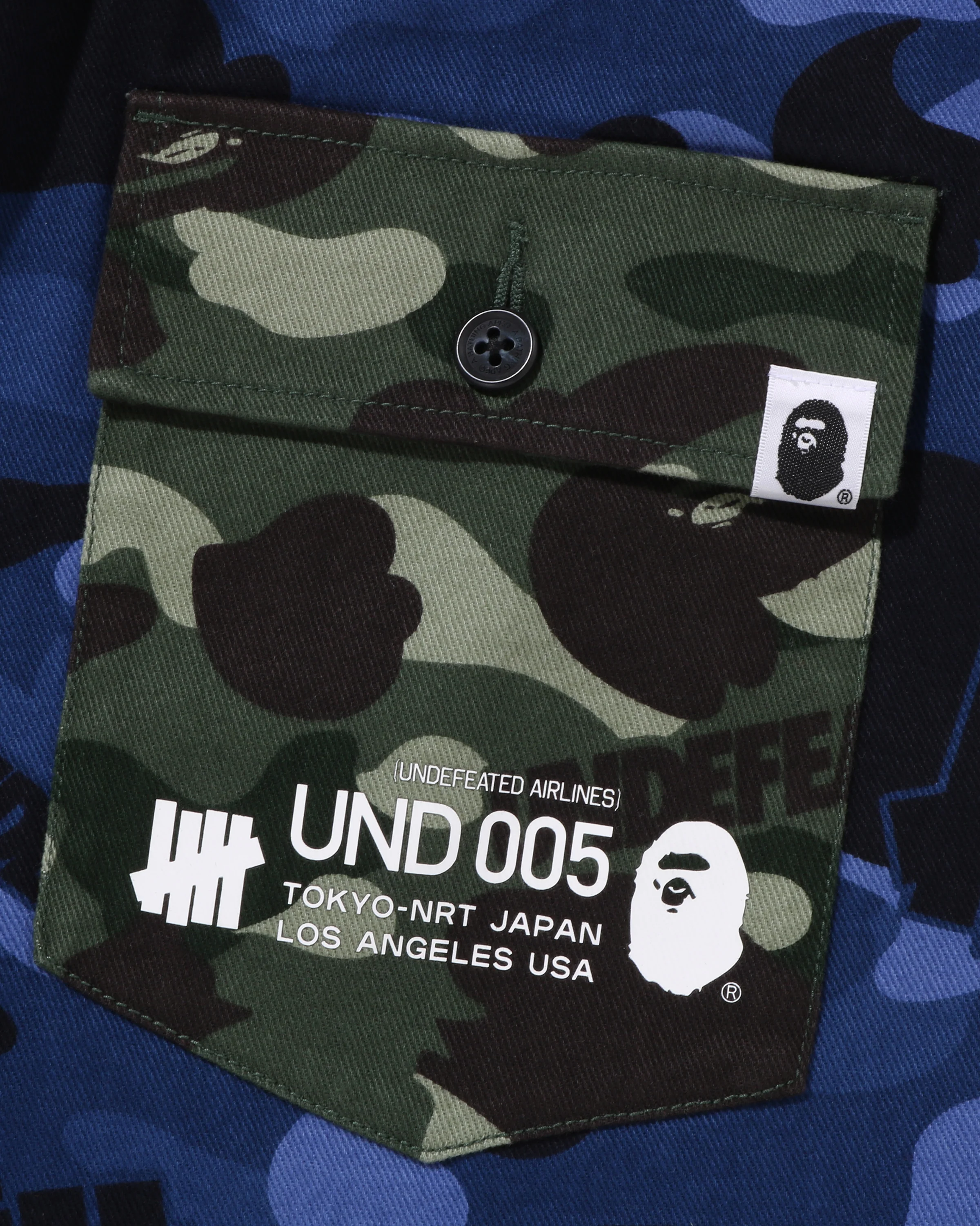 BAPE X UNDEFEATED COLOR CAMO FLANNEL PANTS - Image 12