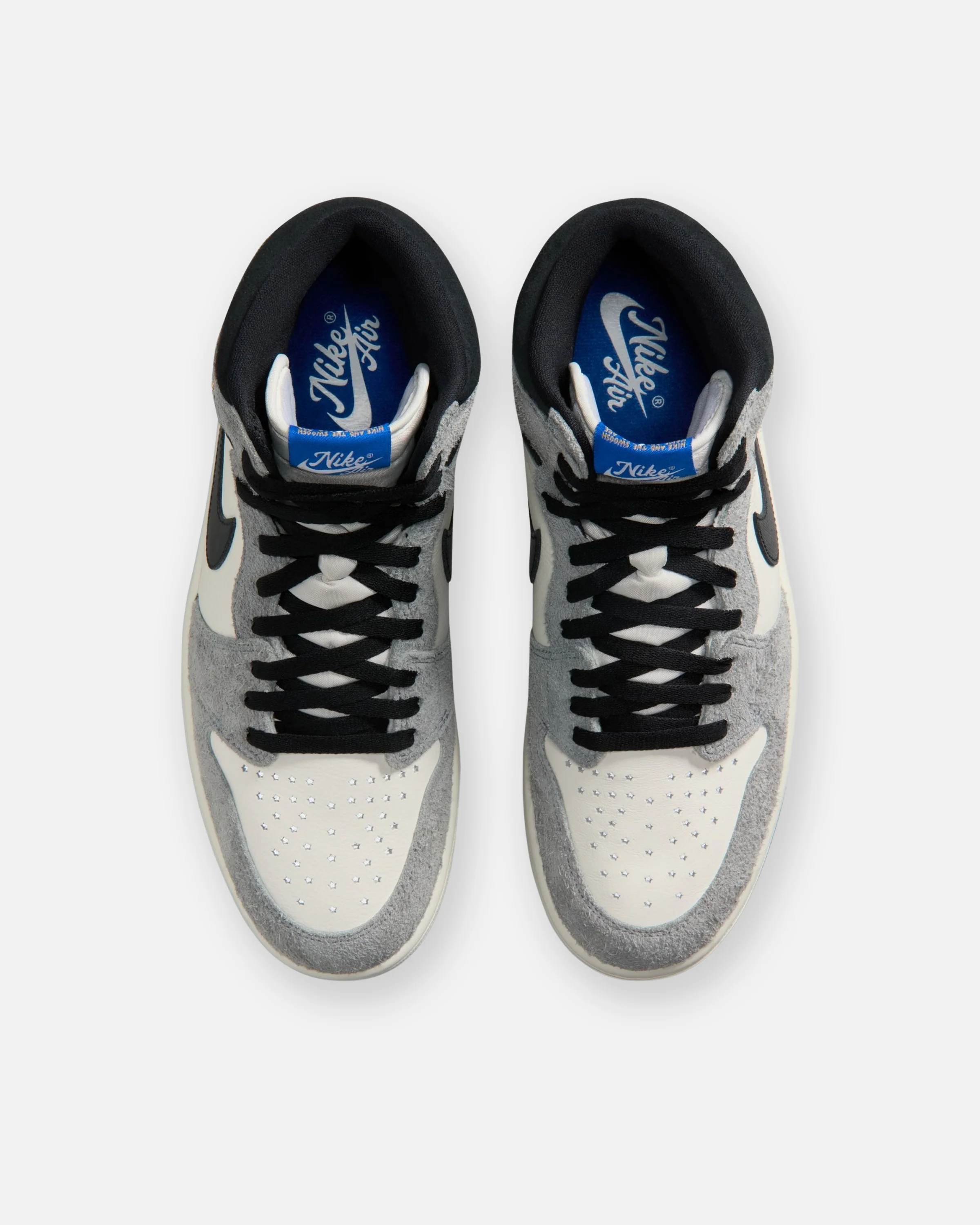 JORDAN AJ 1 RETRO HIGH OG - COOL GREY/ BLACK/ SAIL - Image 4