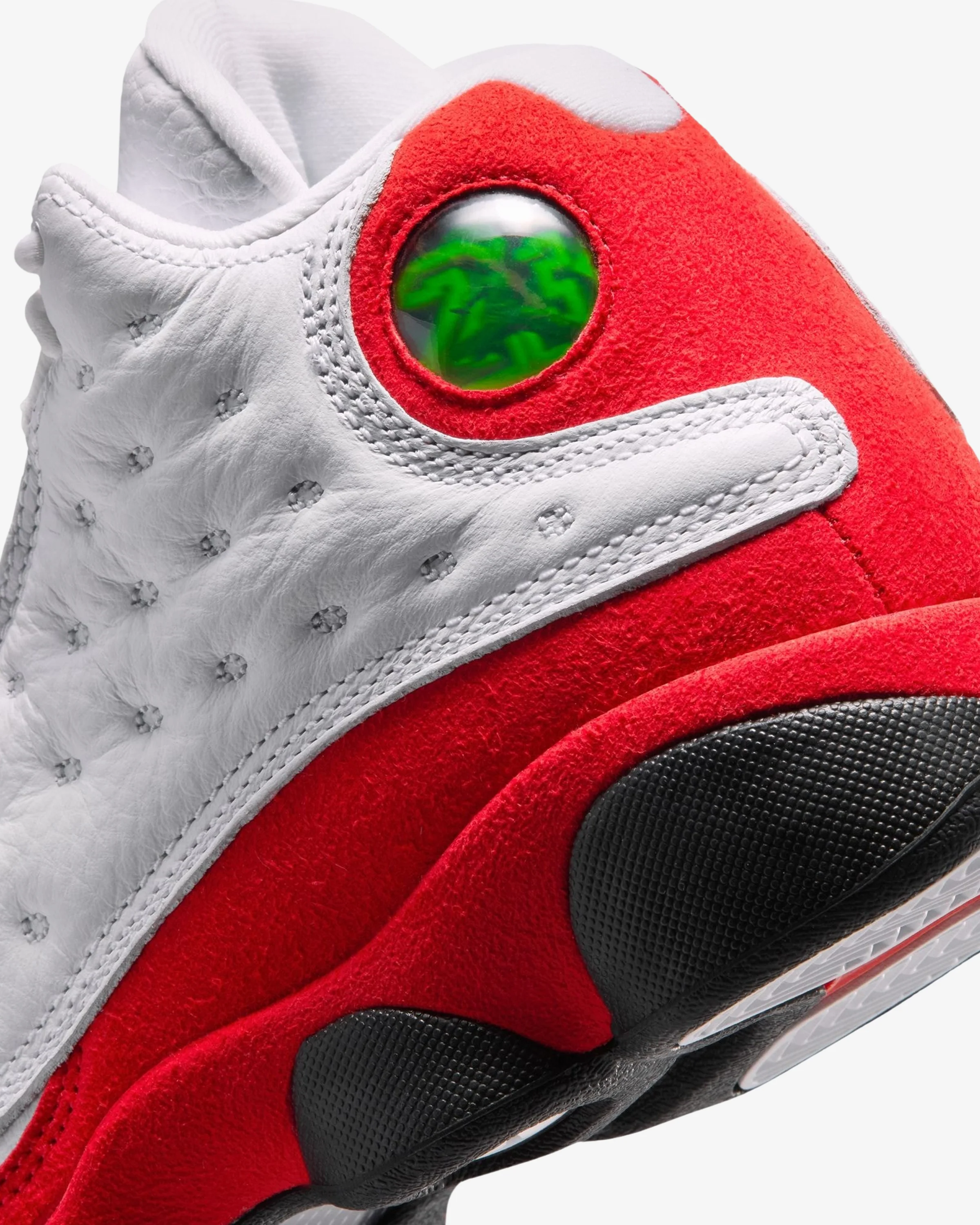JORDAN GS AJ 13 RETRO - WHITE/BLACK/ TRUE RED - Image 7