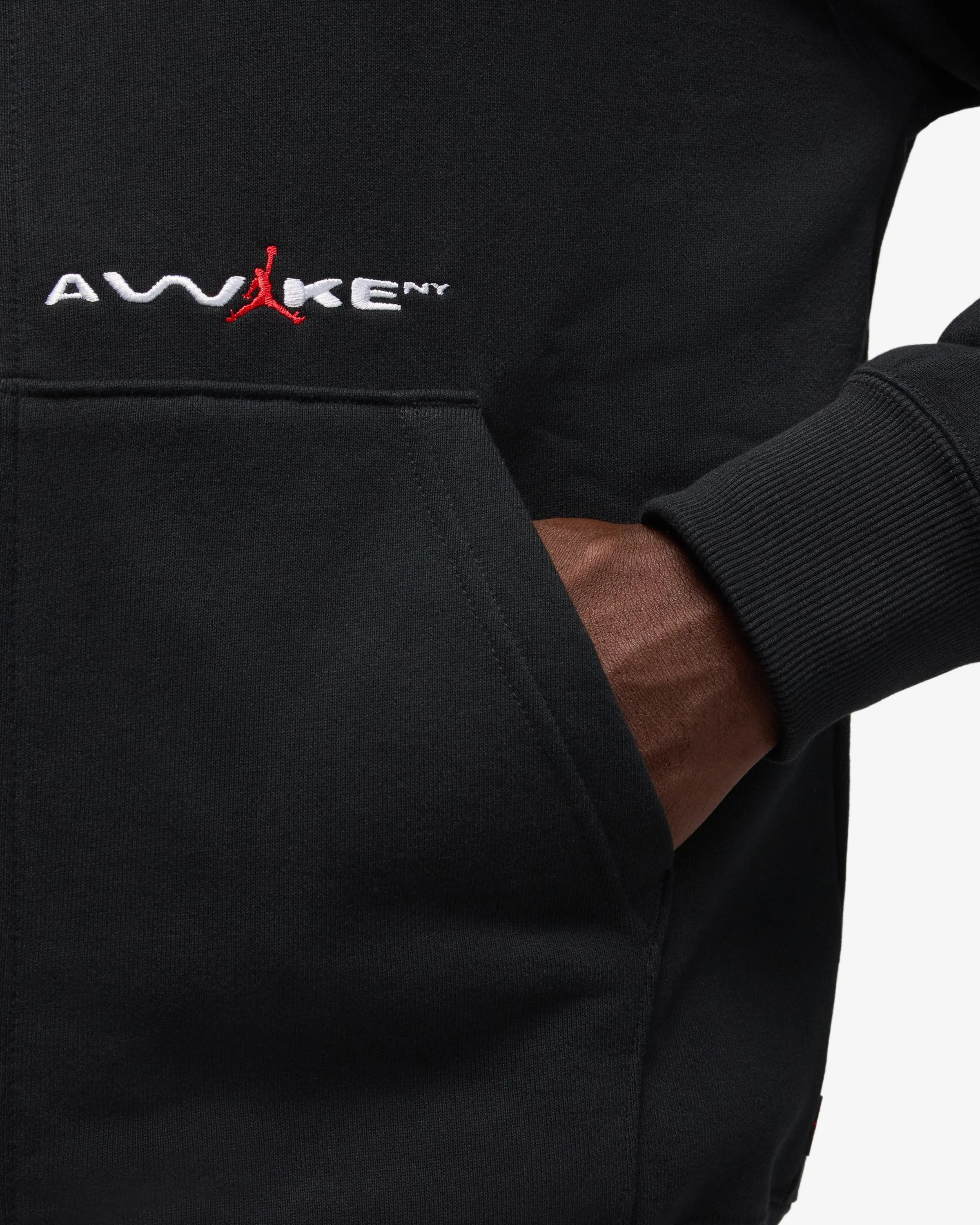 JORDAN X AWAKE NY FULL-ZIP HOODIE - BLACK - Image 2
