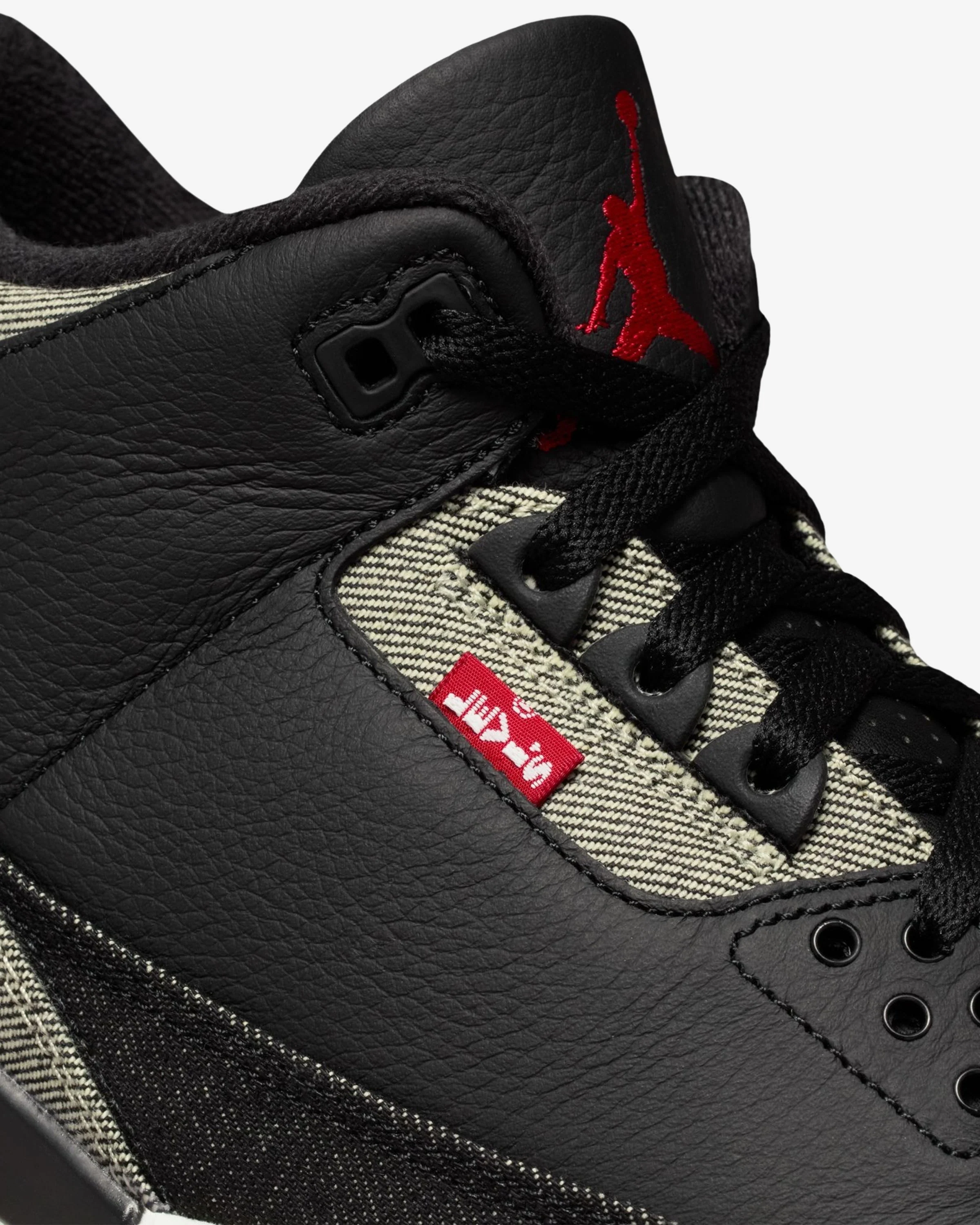 JORDAN X LEVI'S® AJ 3 RETRO - BLACK/ WHITE - Image 10