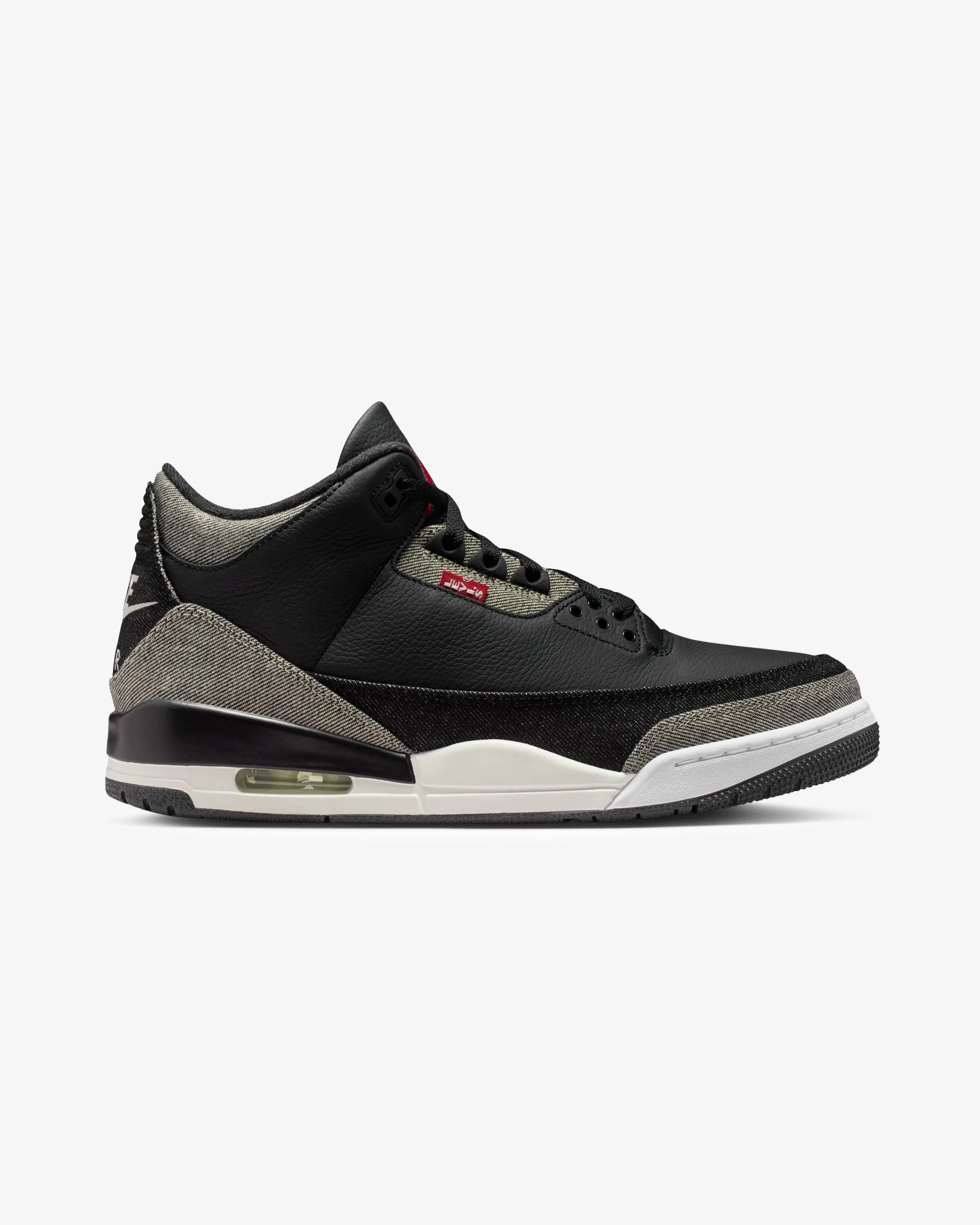 JORDAN X LEVI'S® AJ 3 RETRO - BLACK/ WHITE - Image 3
