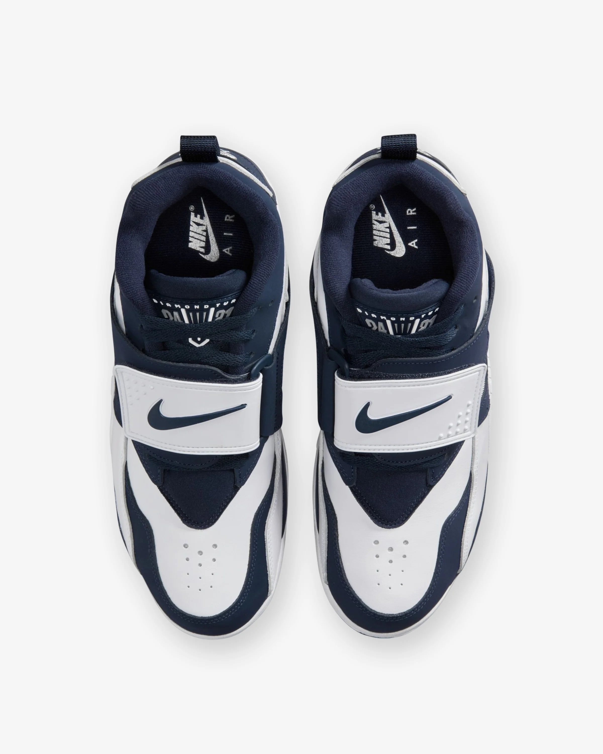 NIKE AIR DIAMOND TURF - WHITE/ COLLEGENAVY - Image 4