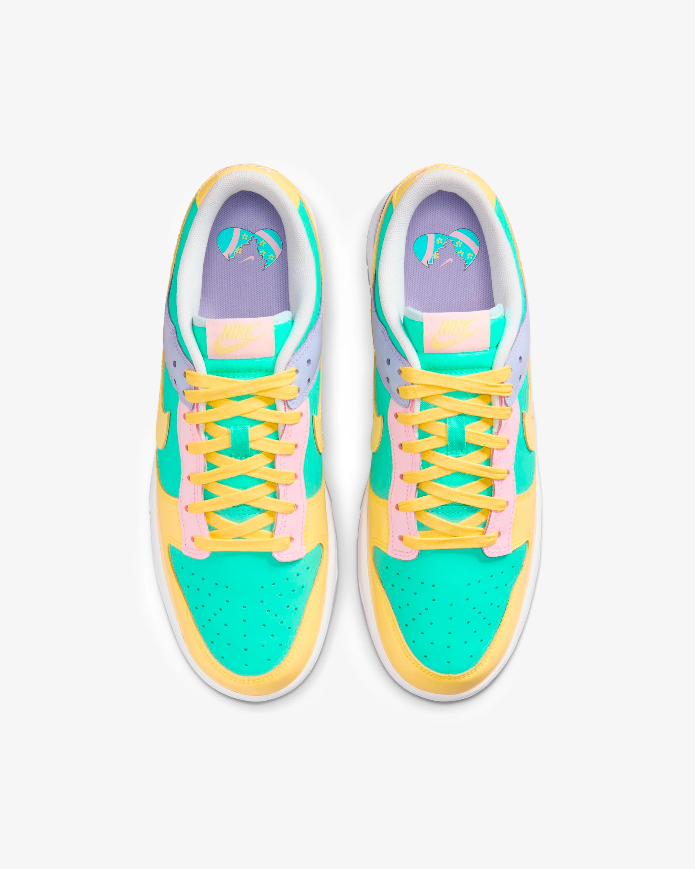NIKE DUNK LOW RETRO - EMERALD RISE/ YELLOW PULSE/ HYDRANGEAS - Image 5