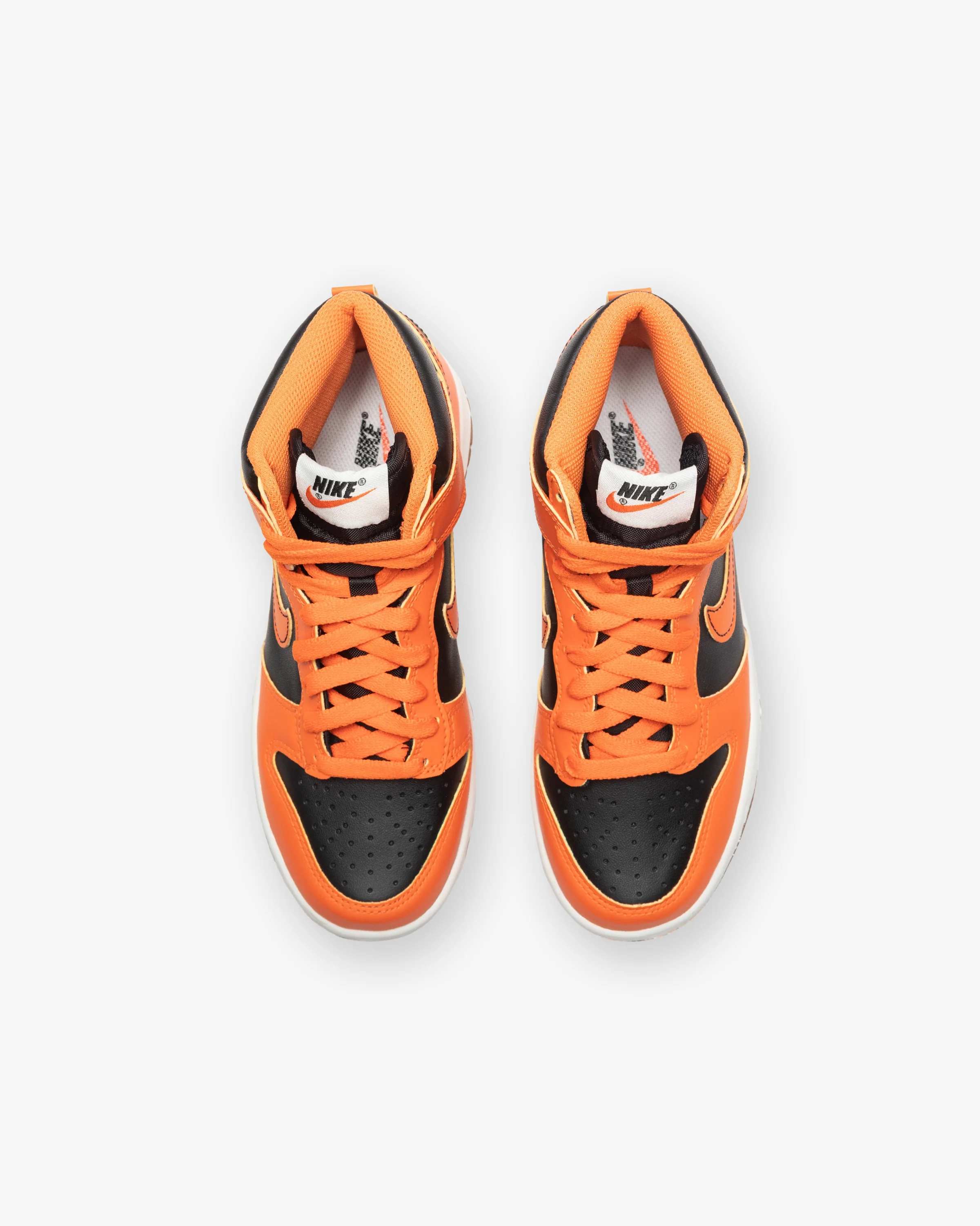 NIKE GS DUNK HIGH - BLACK/ SAFETYORANGE/ YELLOWSTRIKE - Image 4