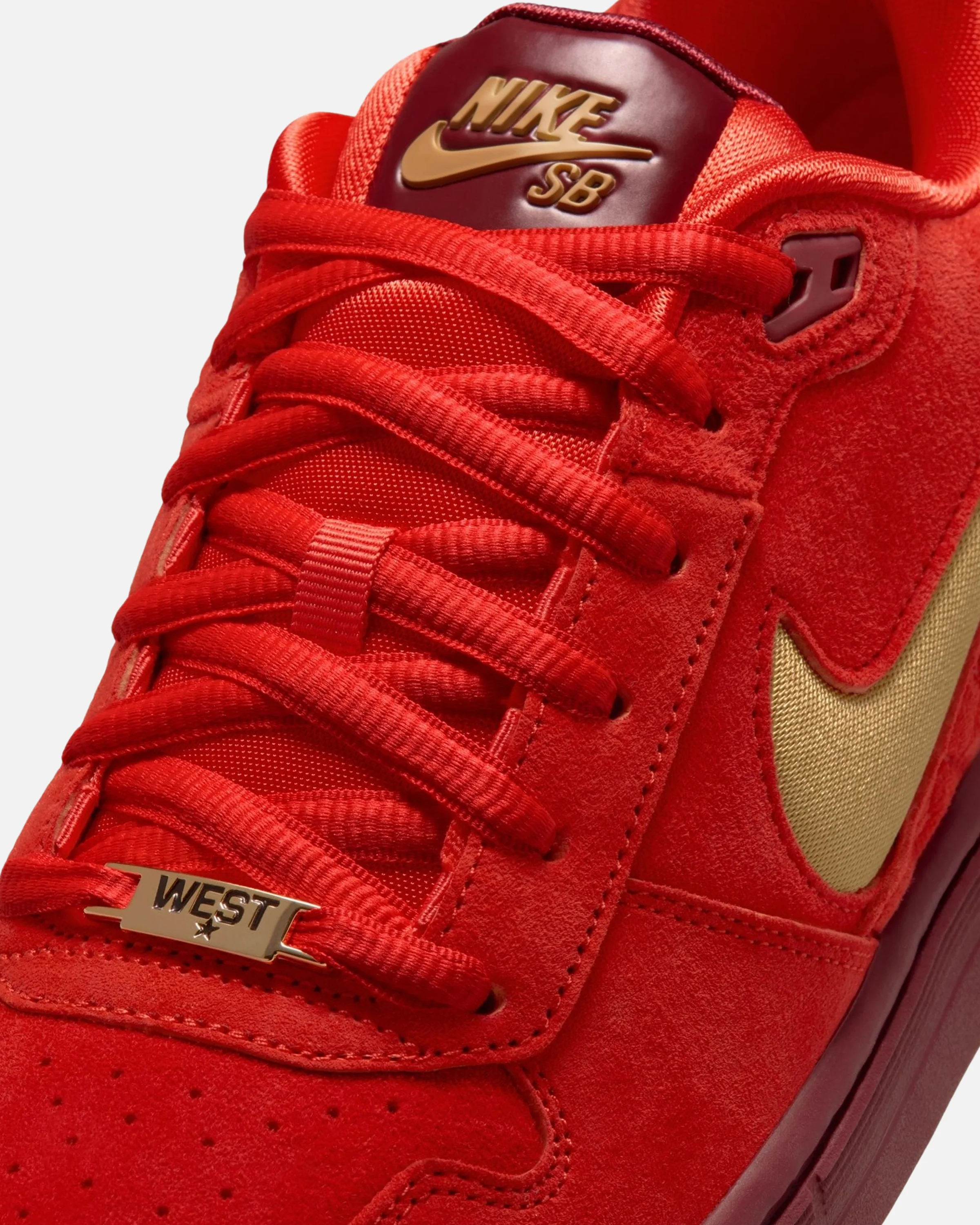 NIKE SB ZOOM P-ROD 1 QS ‘LA ASW’ - HABANERO RED/ CLUB GOLD - Image 6