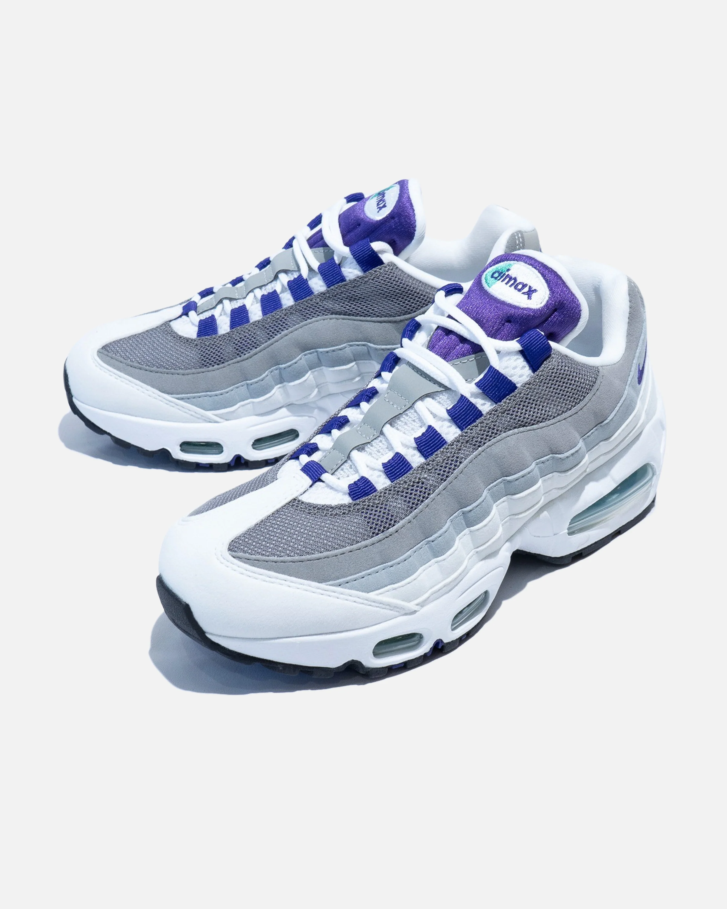 NIKE WMNS AIR MAX 95 OG - WHITE/ COURTPURPLE/ EMERALDGREEN - Image 5