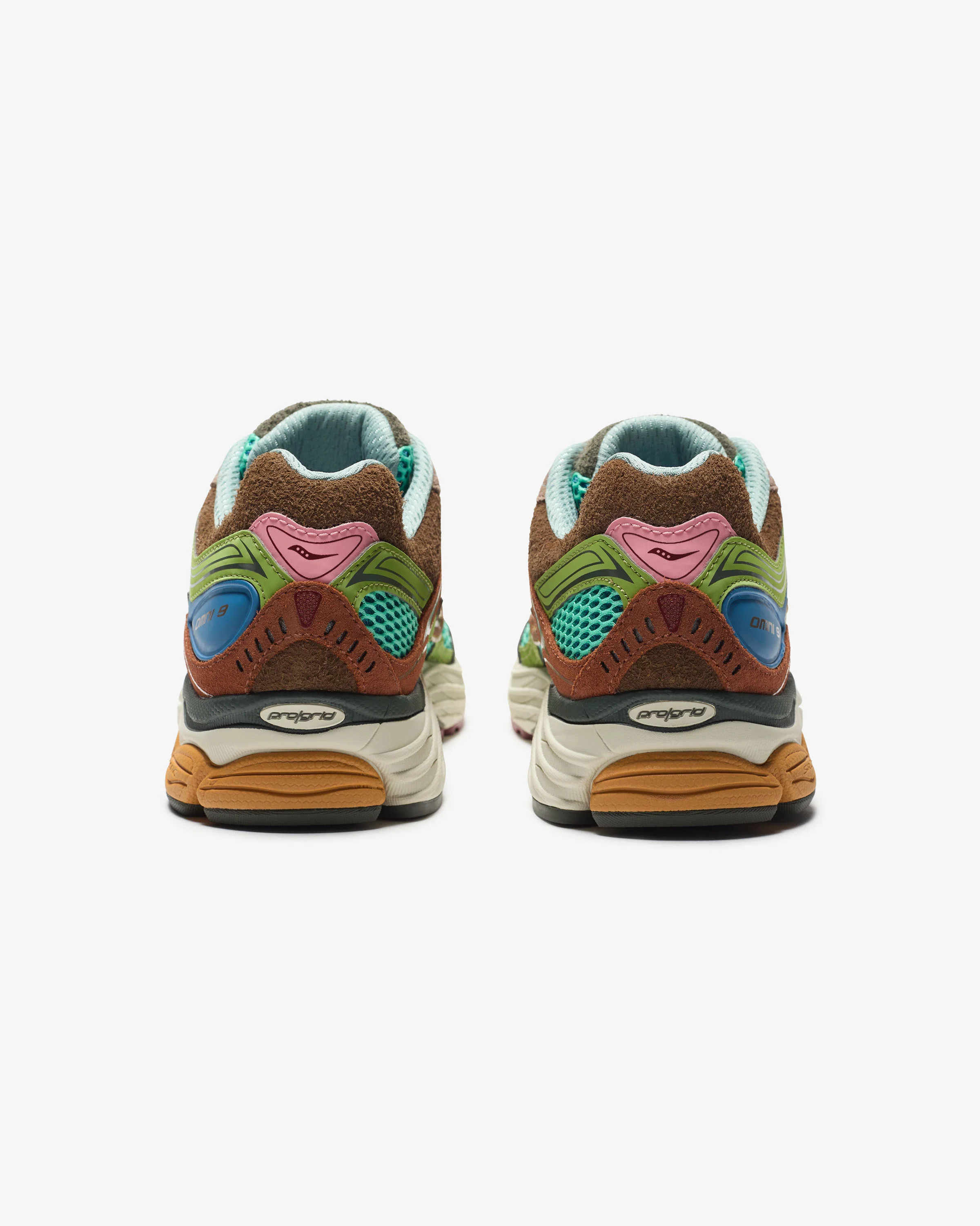 SAUCONY X SNEAKER POLITICS PROGRID OMNI 9 - BLUE/ BROWN - Image 3